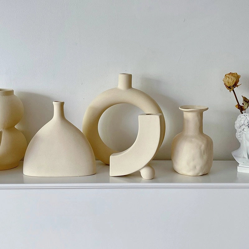 Retro Nordic Ceramic Art Vase