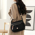 Multi-Pocket Nylon Crossbody