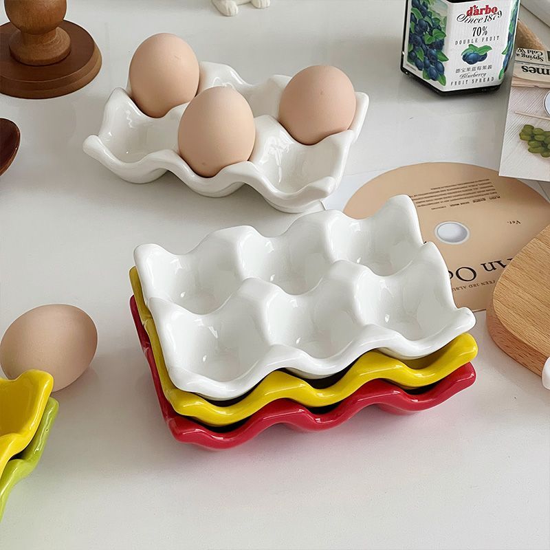 Wavy Rim Egg Tray