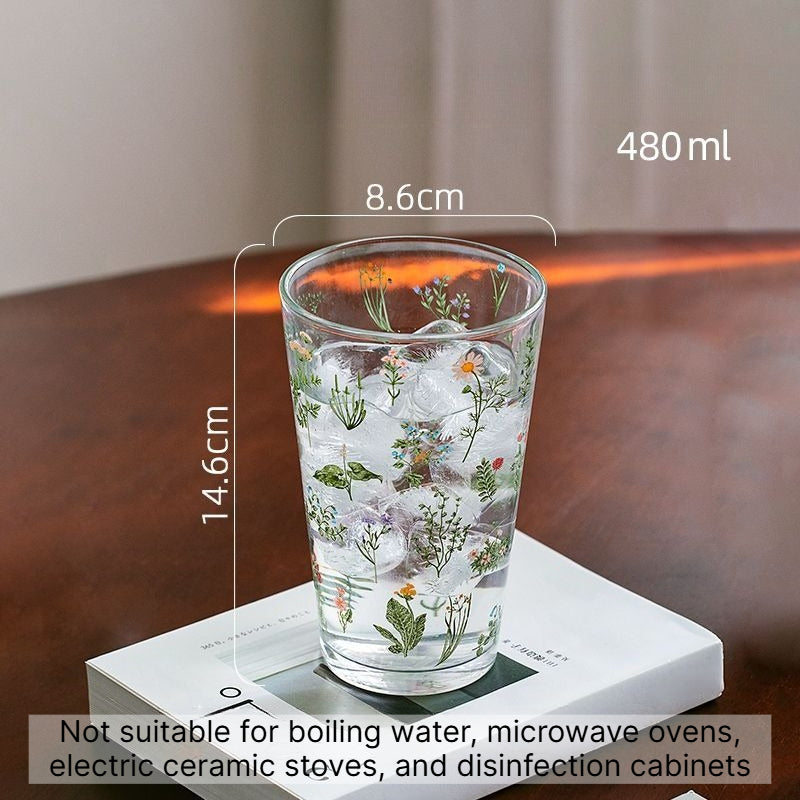 Wildflower Print Water Tumbler