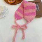 Striped Knit Earmuff Scarf - Modomu