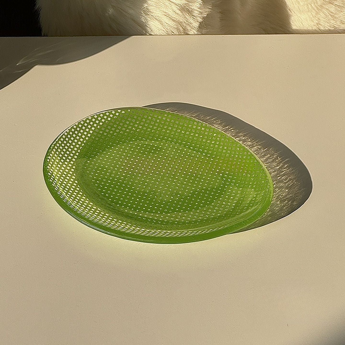 Translucent Pebble Dessert Plate