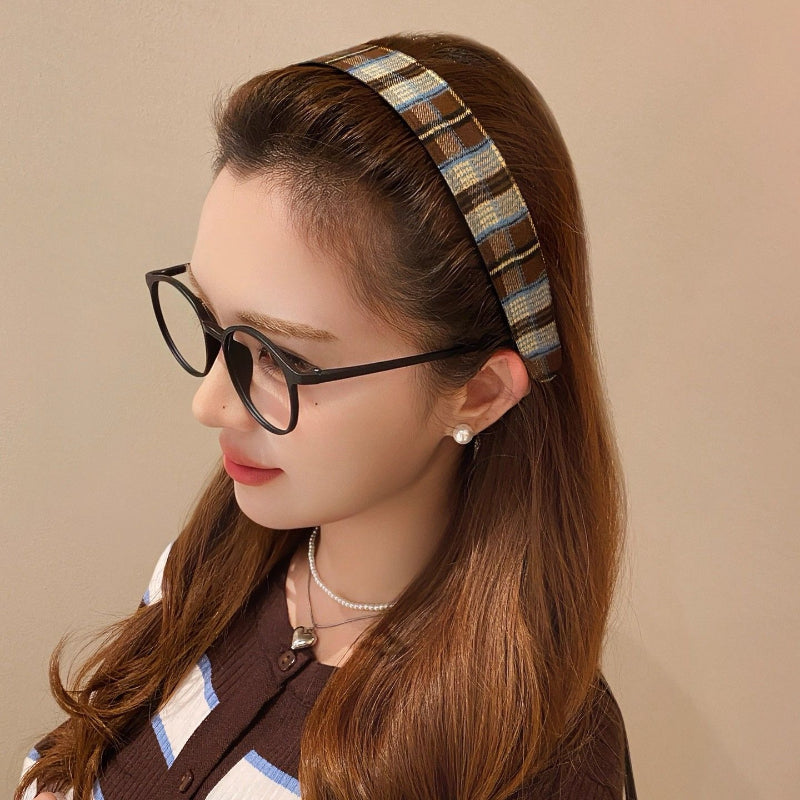 Plaid Flyaway Hair Band