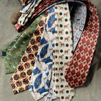 Hand Printed Retro Pattern Tie - Modomu