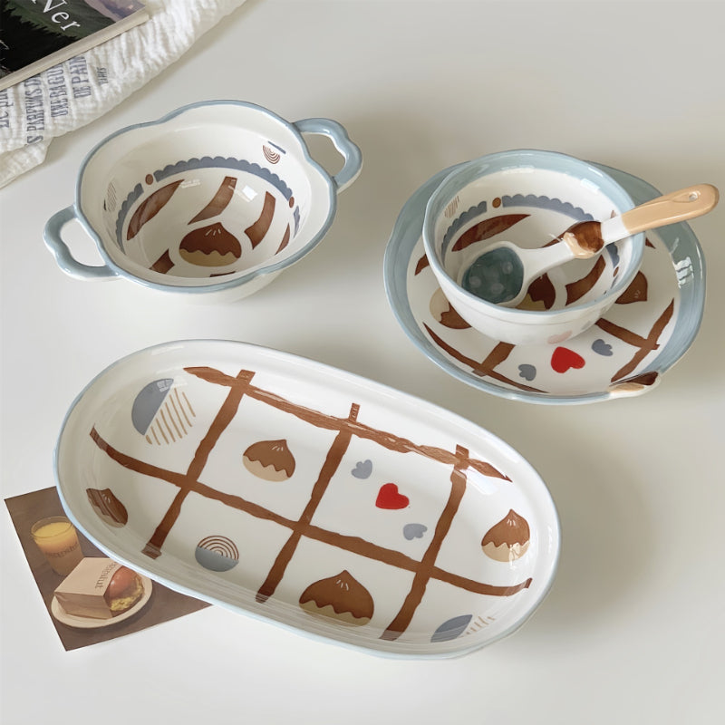 Cute Dessert Bowl With Handles - Modomu