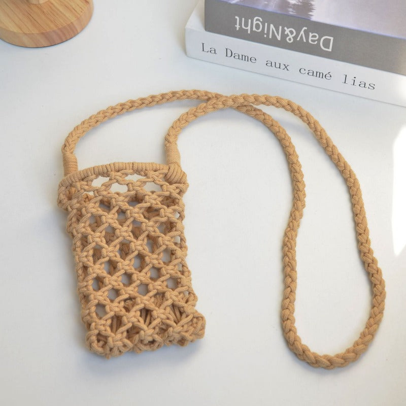 Crochet Openwork Phone Pouch