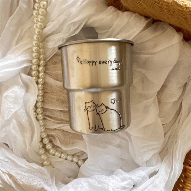 Stainless Steel Cat Coffee Cups - Modomu