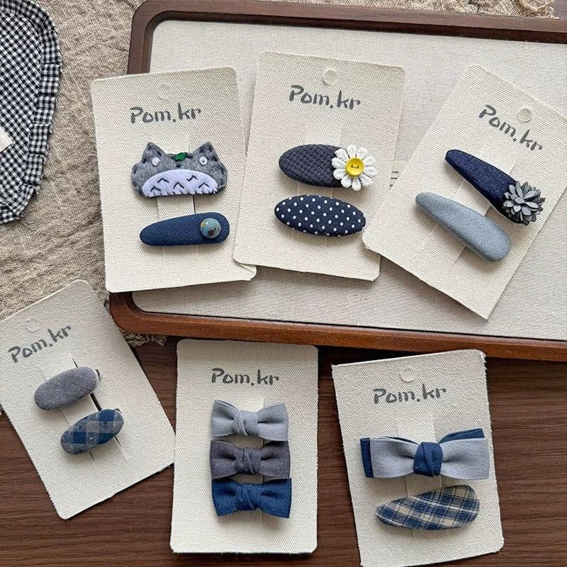 Flower Bow Side Bangs Clip - Modomu