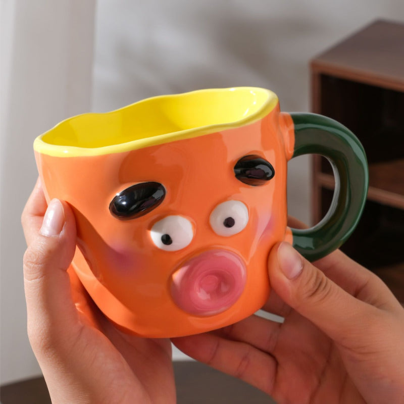 Ceramic Mug With Contrast Design