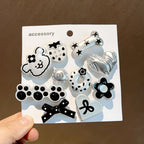 Monochrome Puppy Charm Set