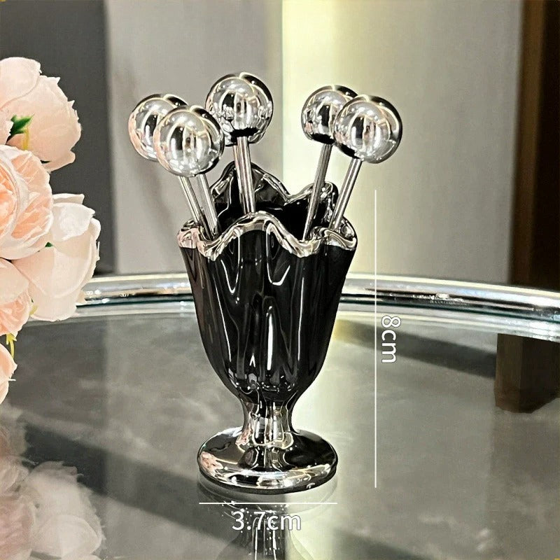 Stainless Steel Fruit Fork Jar - Modomu