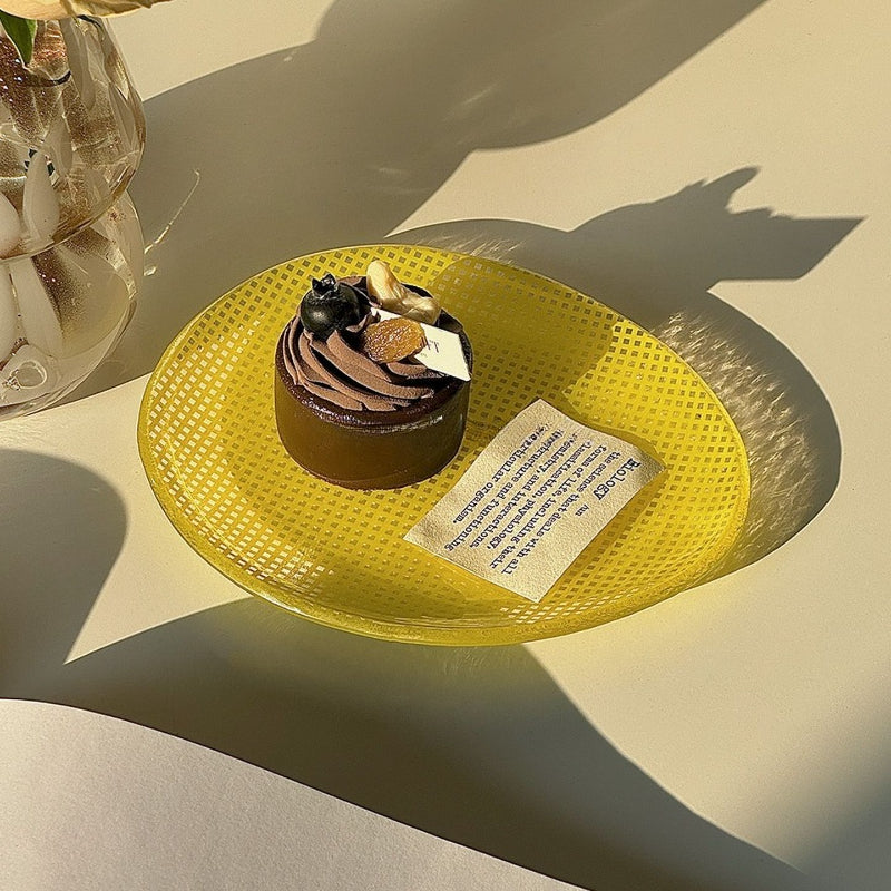Translucent Pebble Dessert Plate