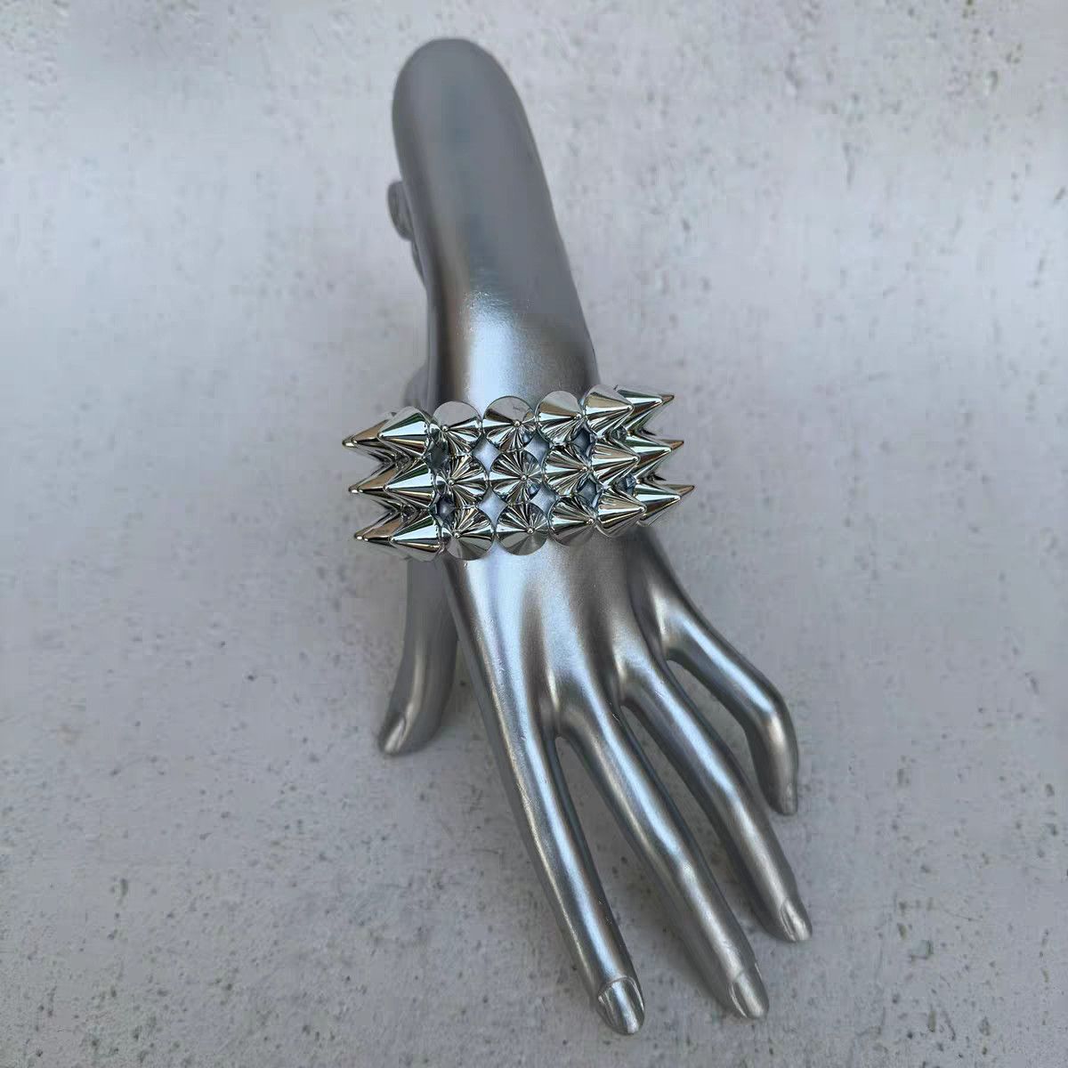 Stud Row Stretch Cuff