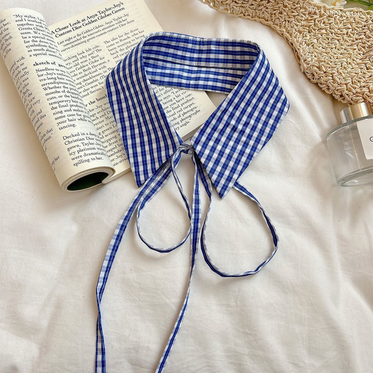 Detachable Plaid Shirt Collar - Modomu