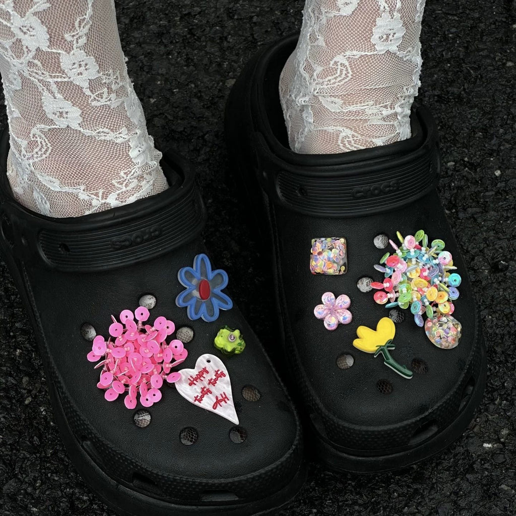 Beaded Bloom Cluster Charms