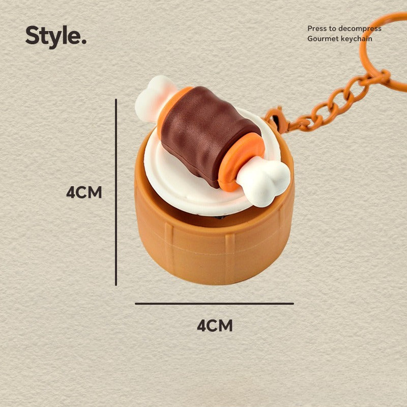 Miniature Food Press Button Charm