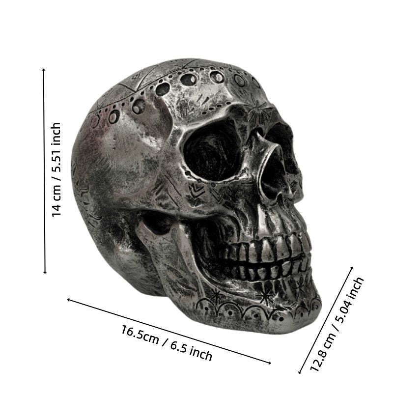 Engraved Skull Ornament