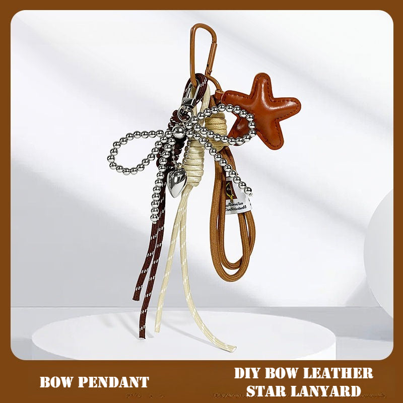 Leopard Bow Bag Charm Keychain - Modomu