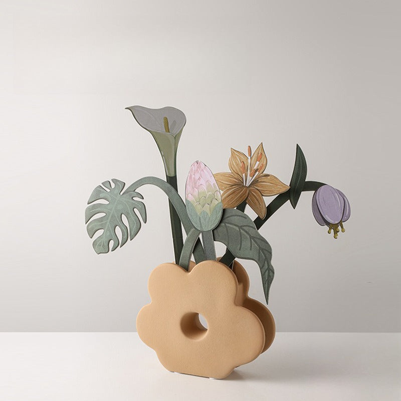 Geometric Morandi Flower Vase - Modomu