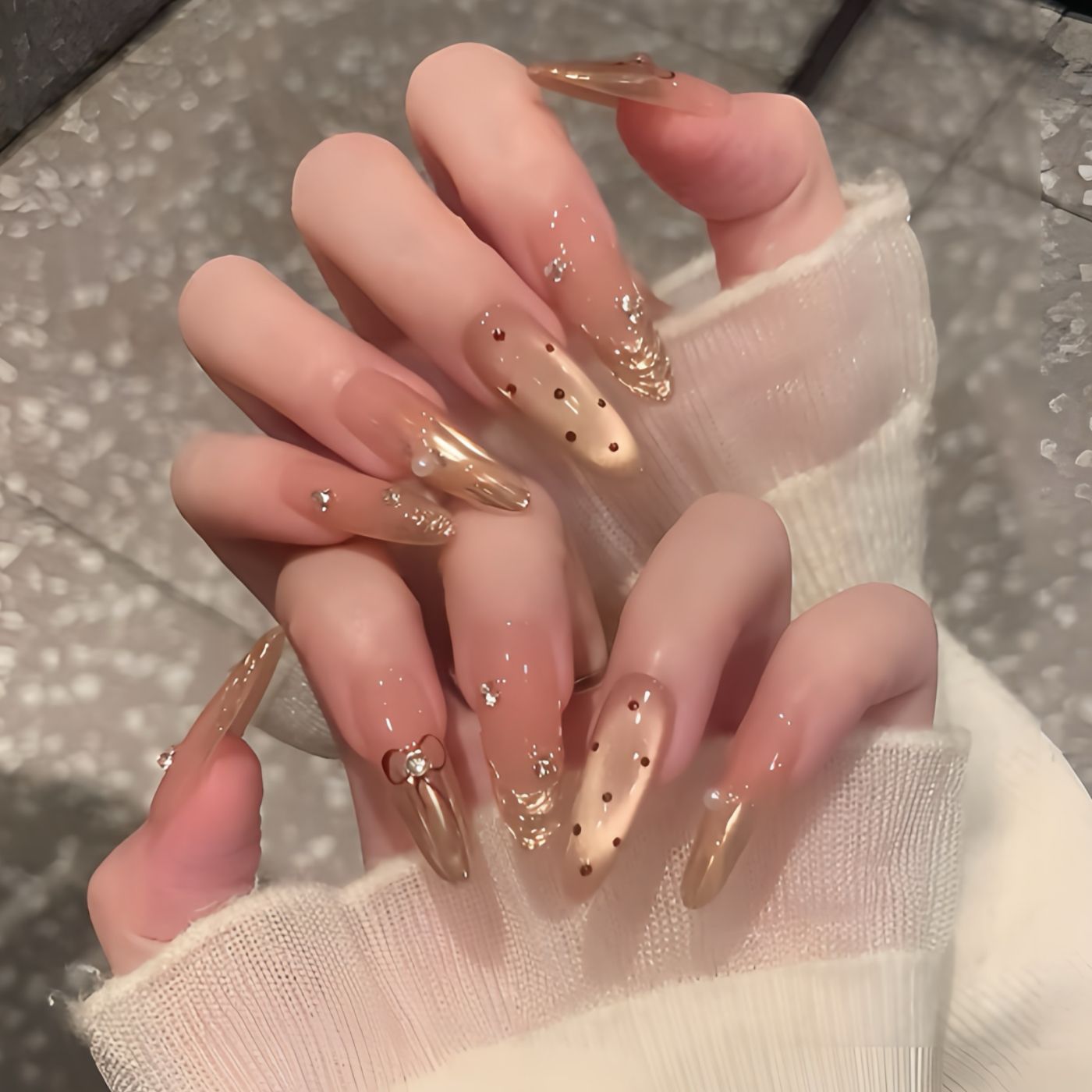 Handmade Cat Eye Nail Decorations - Modomu