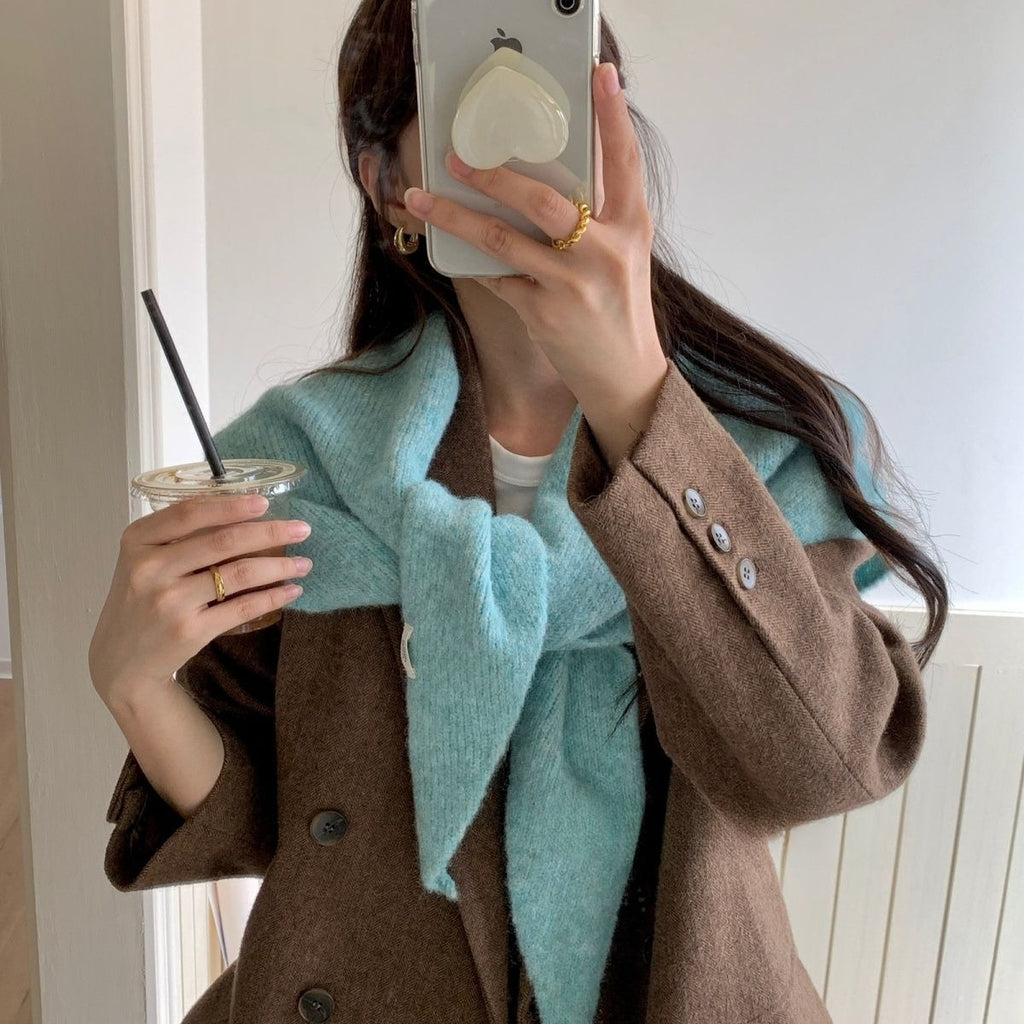 Retro Triangle Scarf Warm Shawl