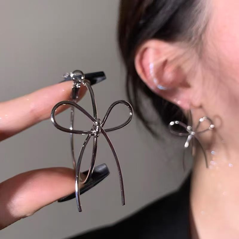 Bow Stud Earrings Statement
