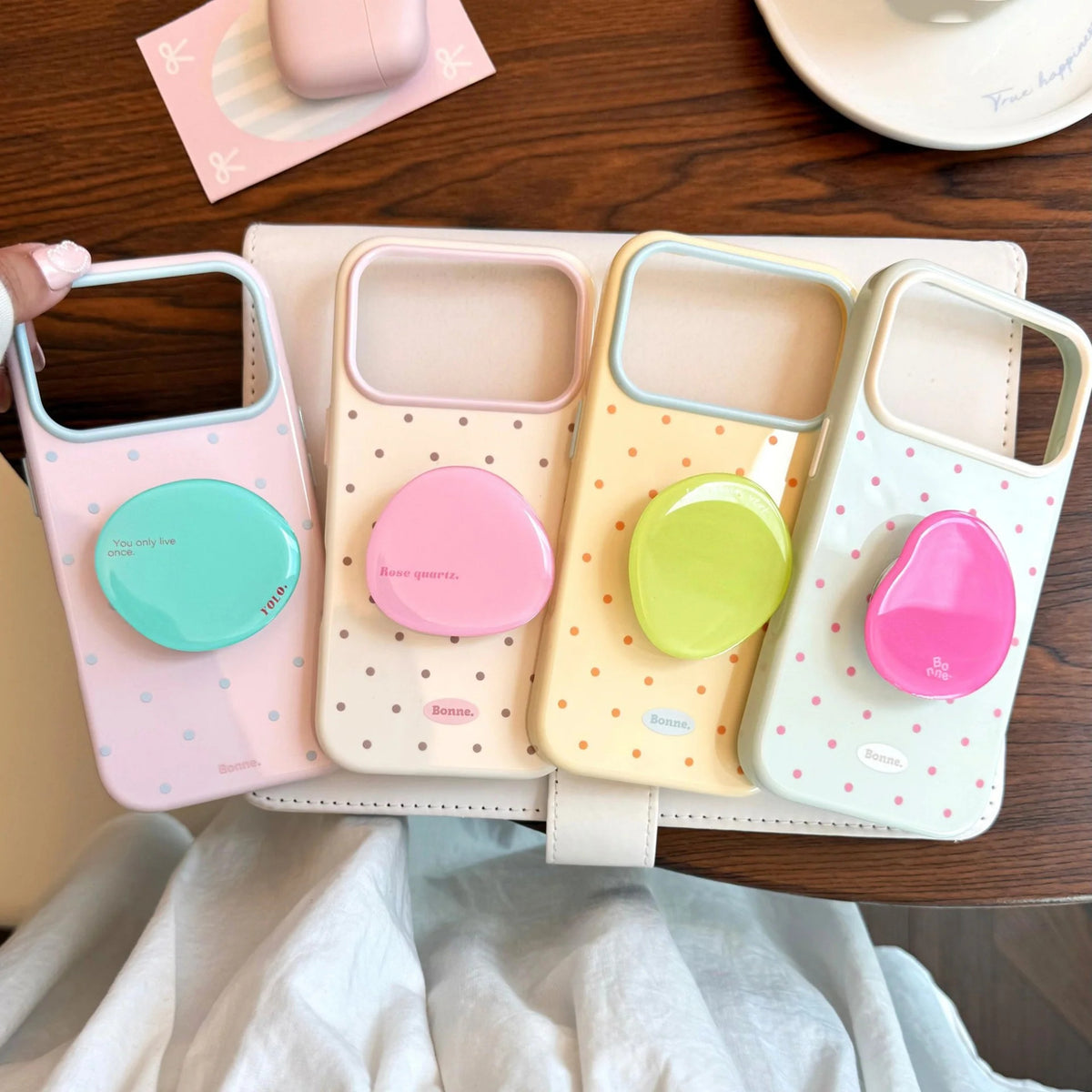 Macaron Polka Dot iPhone Case
