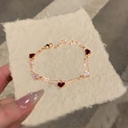 Heart Charm Layered Bracelet - Modomu