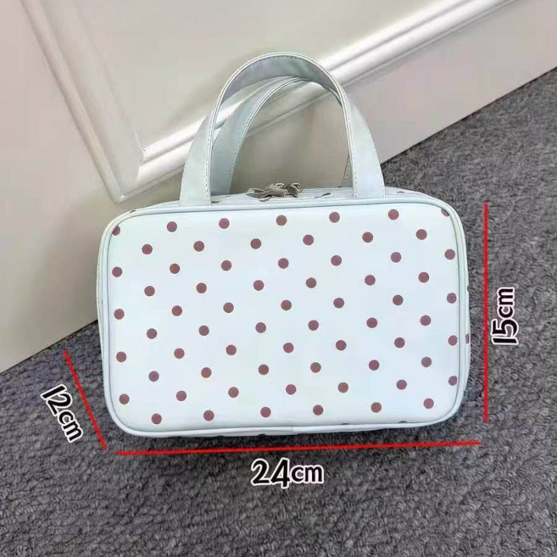 Polka Dot Travel Wash Bag