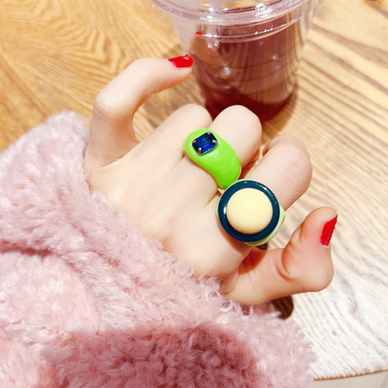 Squared Chunky Stacking Ring