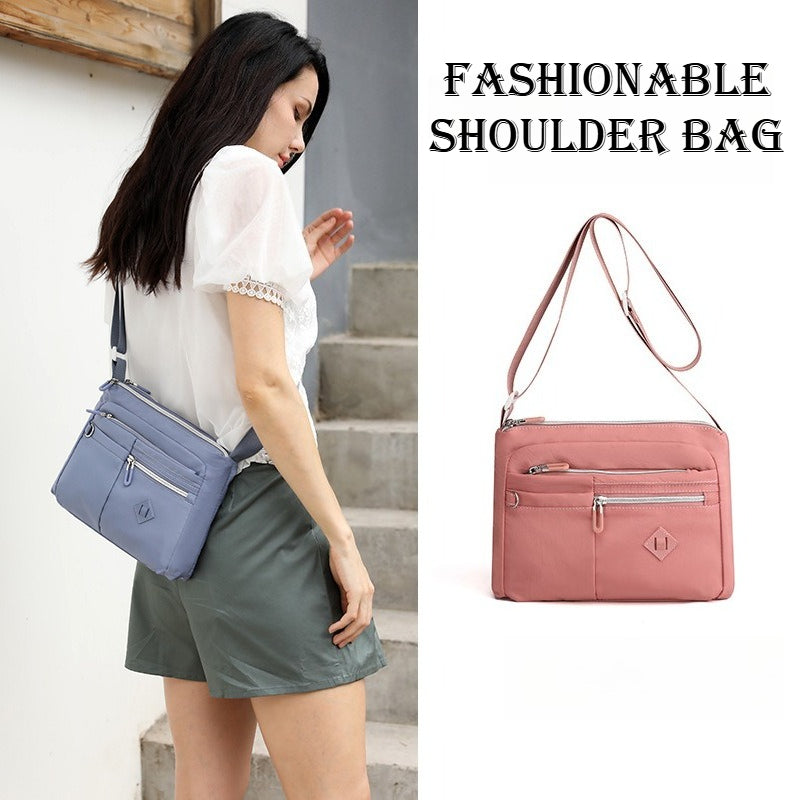 Multi-Zip Shoulder Bag