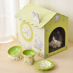 Ceramic Pet Bowl with Rim