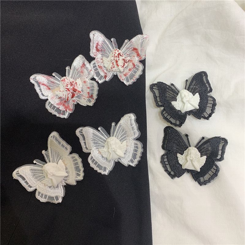 Skull Cherub Butterfly Slide