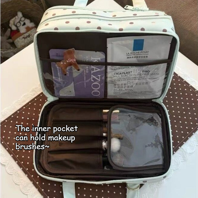 Polka Dot Travel Wash Bag