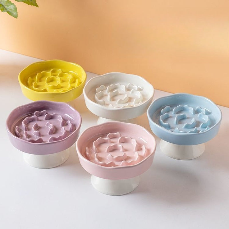 Ceramic Pet Slow Feeder Bowl