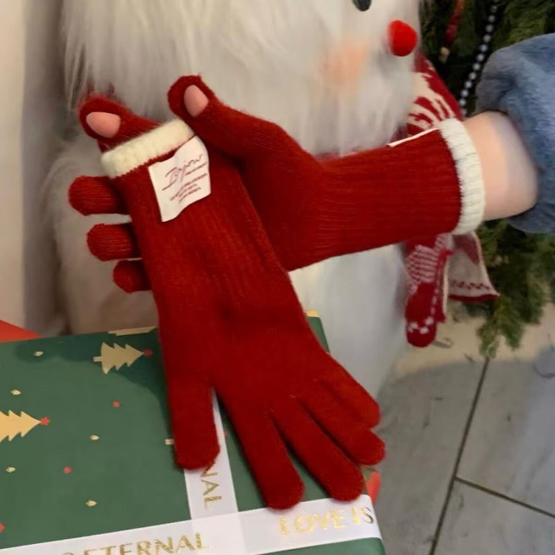 Women’s Knit Touchscreen Winter Gloves