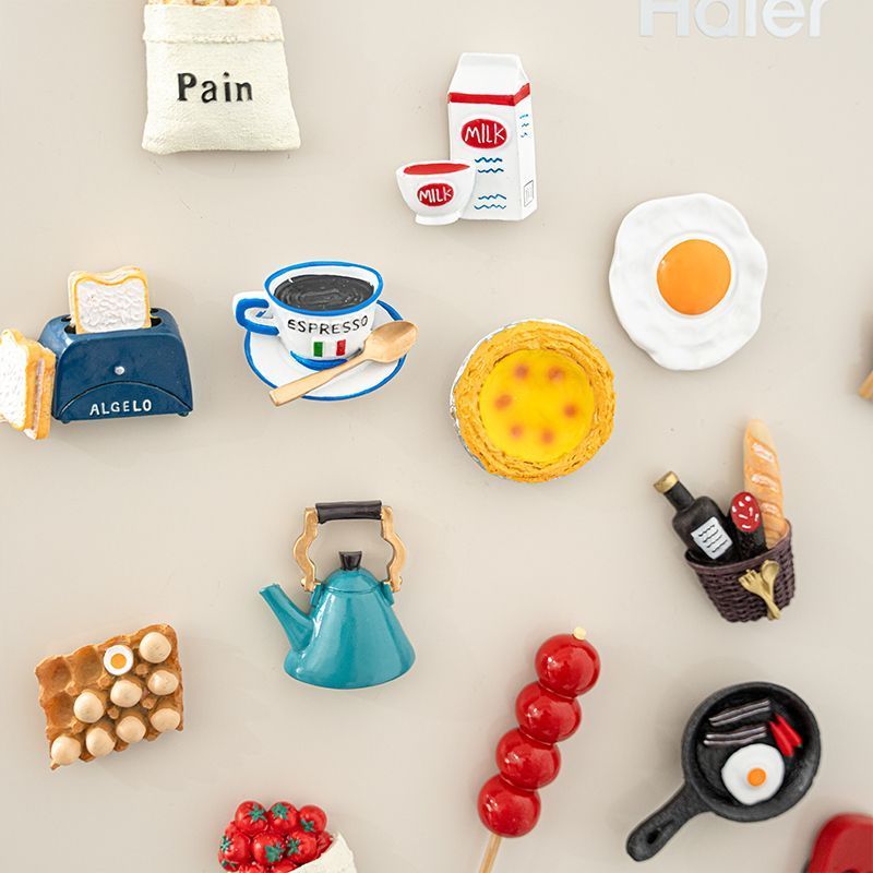 3D Food Fridge Magnet Set - Modomu