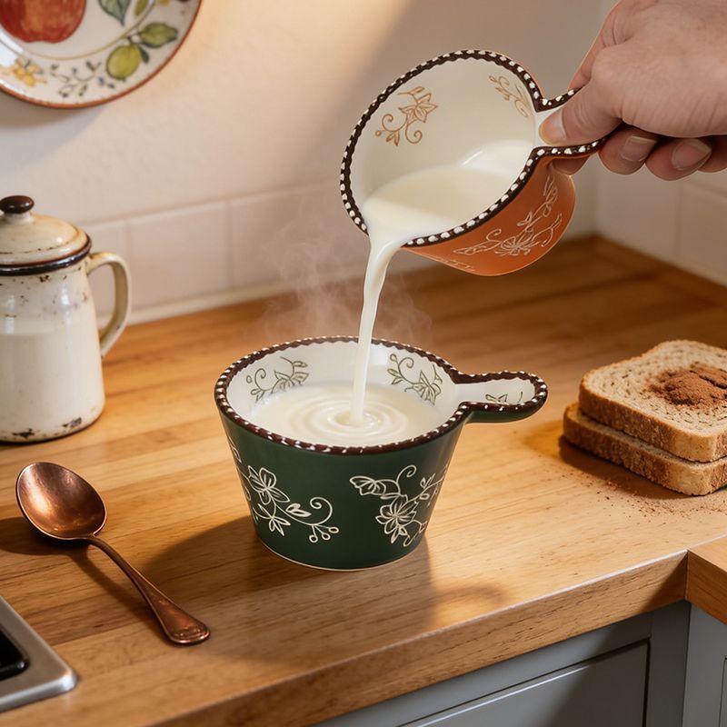Beaded Handle Dessert Bowl