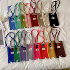 Ribbed Knit Phone Pouch