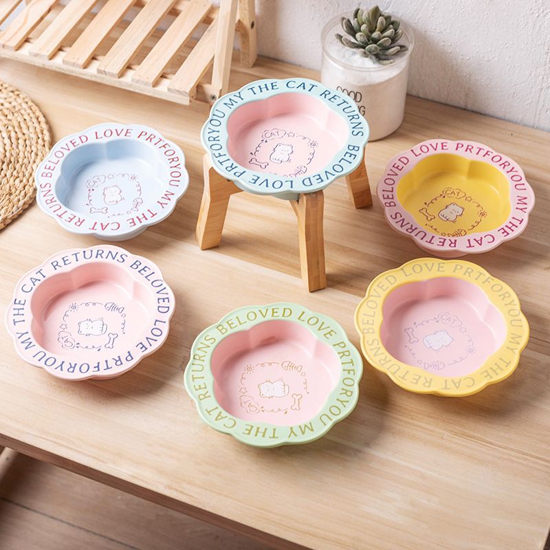 Elevated Ceramic Pet Food Bowl