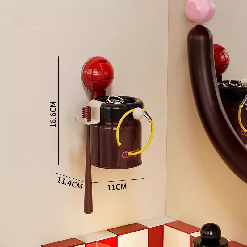 Magnetic Toothbrush Rack Cup Set