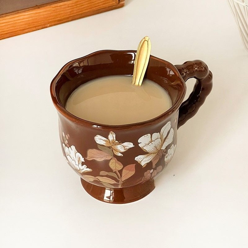 Retro Pastoral Ceramic Mug - Modomu