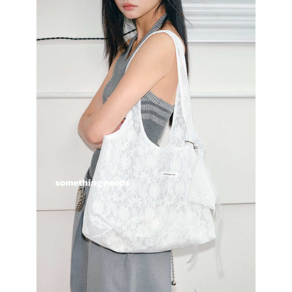 Korean Lace Shoulder Tote