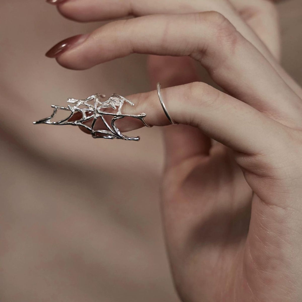 Spider Web Armour Ring