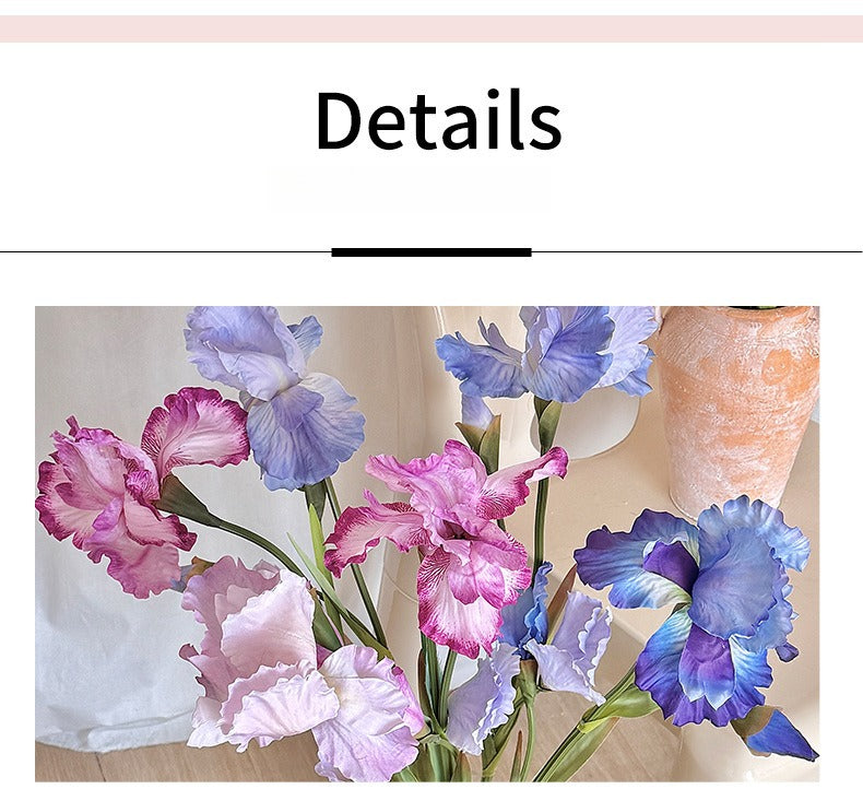 Artificial Iris Flower Stem Arrangement - Modomu