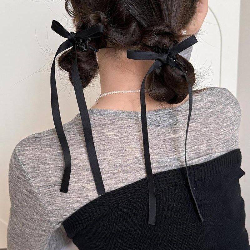 Ribbon Bow Claw Clips