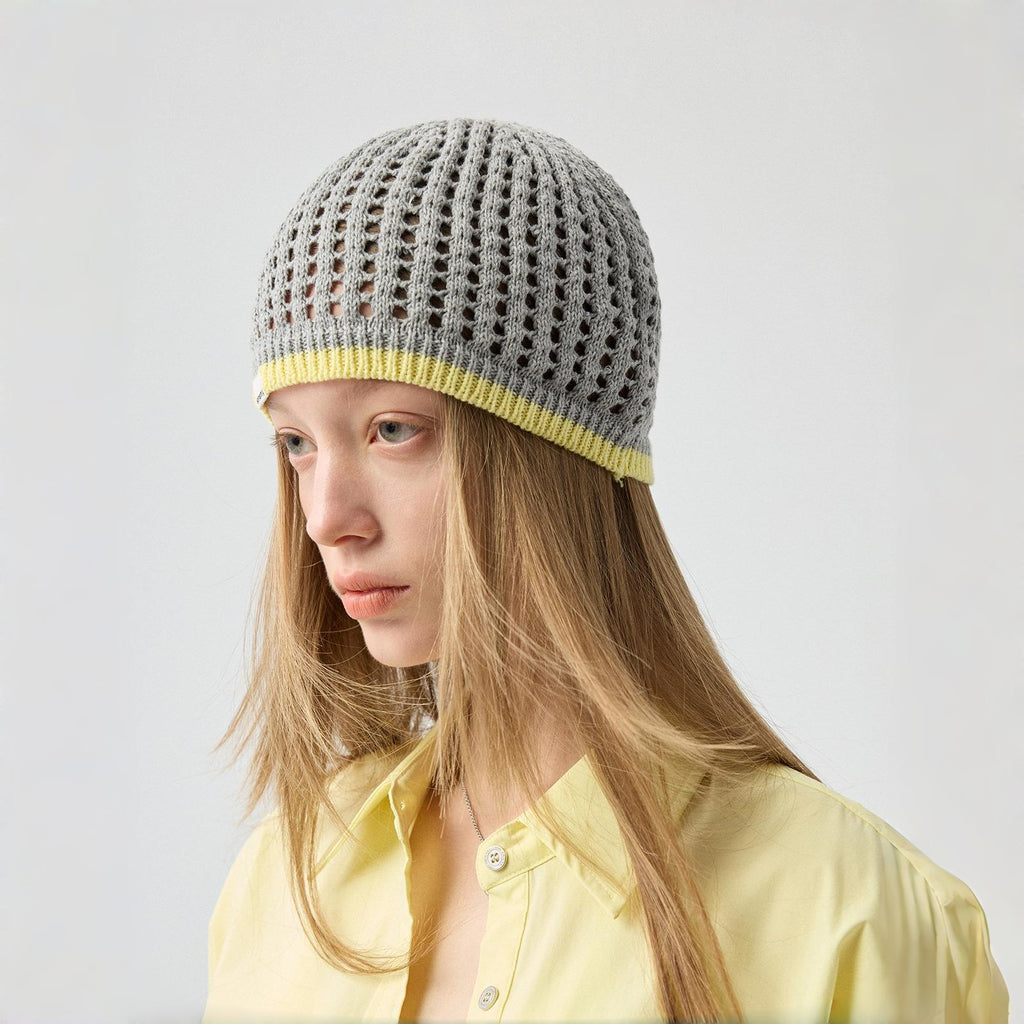 Knit Hollow Beanie Hat