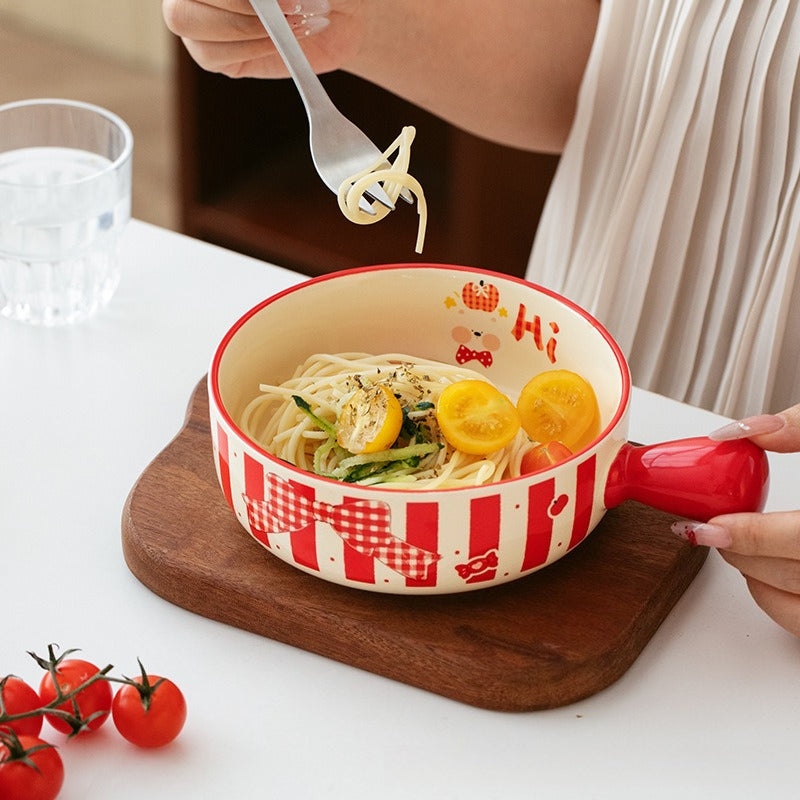 Handle Bowl For Everyday Noodles