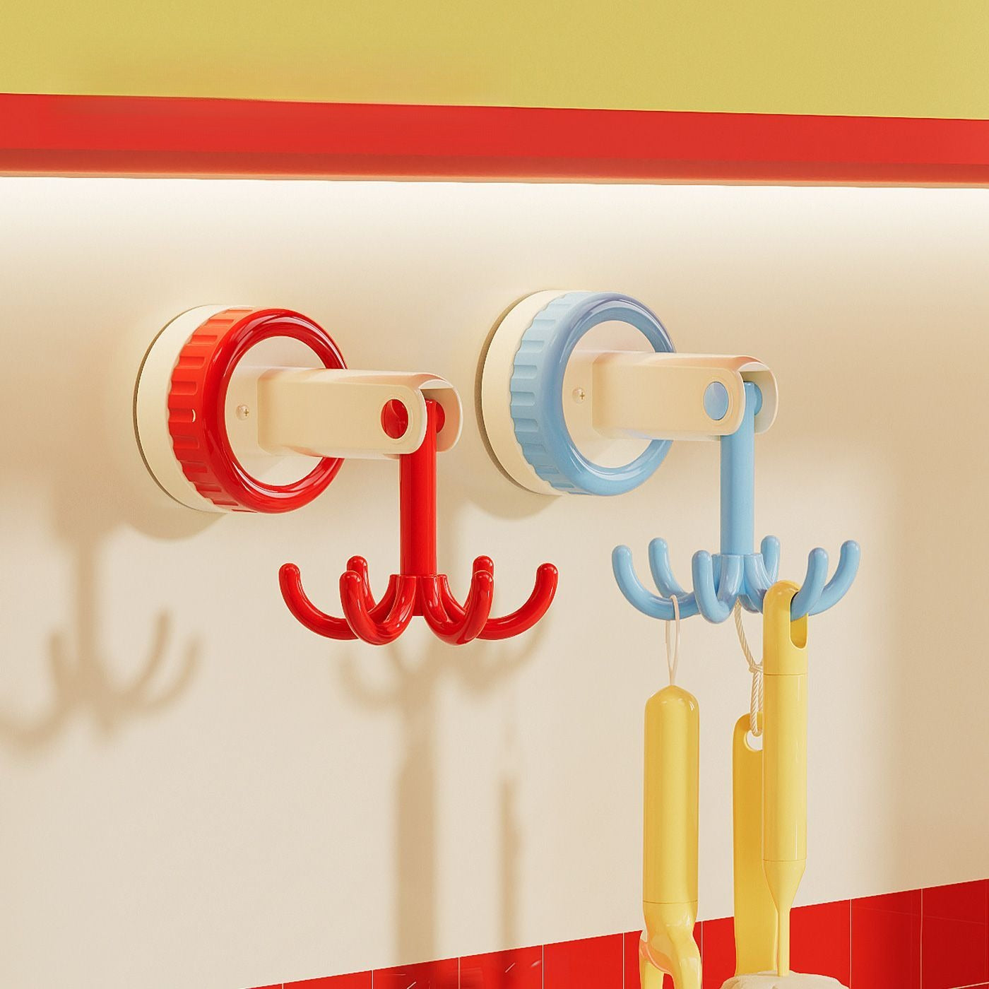 Rotating Six-Claw Utensil Hook
