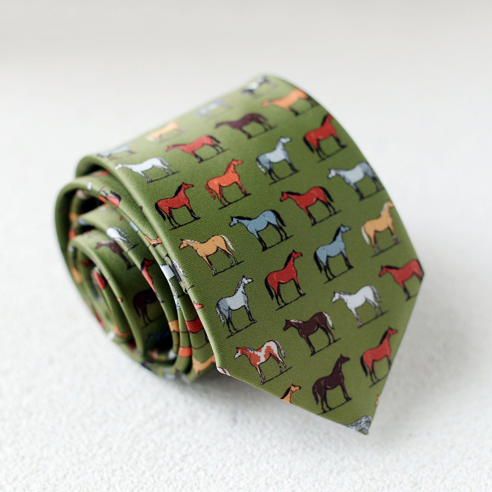 Hand Printed Retro Pattern Tie - Modomu